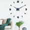Orologio da parete moderno,orologio da parete 3D DIY silenzioso per decorazioni parete, regalo per casa, ristorante, ufficio e hote (nero)