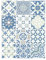 | Stickers Carreaux Muraux | Planche de 12 Stickers Autocollants Adhesifs Carrelage - Carreaux de Ciment - FRESHMONKEY - Dimensions d'un Sticker : 10 x 10 cm - Salle de Bains Cuisine Meubles ...