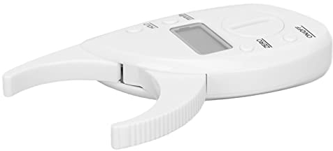 Fettmesser, Digitalanzeige Batteriebetriebenes Fat Measure Calipers Kit zur genauen Messung von BMI für Fitness und Gewichtsverlust bei Hautfalte(weiß)