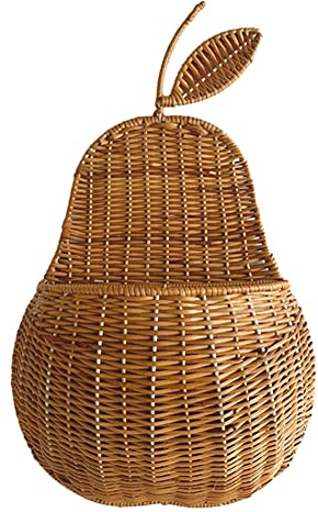 Aufbewahrungskorb in Rattan-Form, handgefertigt, Obst-Organizer, Weiden-Organizer, Babyzimmer, Kinderzimmer, Heimdekoration, A