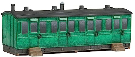 Hornby R7376 OO Gauge Grounded 6 Wheel Coach Summer House | Model Railway Accessories, Miniature Diorama Scenery for Hornby Train Sets, Lifelike Building Models, Scale 1:76