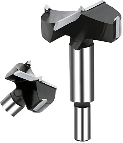 NICAVKIT Wolframstahl Forstnerbohrer 55mm, Professional Forstner bohrer Bit Holz Lochschneider, Holzbohrer Topfbohrer Kunstbohrer für Holz & Hartholz