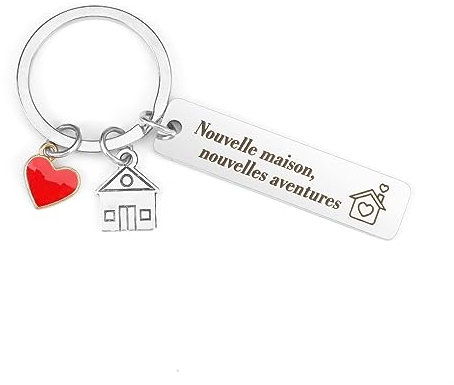 Porte Clé Maison,Porte Clef Couple,Cadeau Moins De 10 Euros,Idee Cadeau Maison,Porte Clef Couple,Cadeau Anniversaire Mariage,Cadeau Copine,Cadeau Amoureux Homme Femme,Porte Clés Maison Pour Collegue