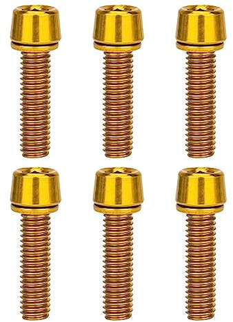 6 Stücke M518mm Fahrrad Vorbau Schrauben, MTB Schrauben Fahrradschaft Schraube, Schrauben Fahrradlenker Vorbau Schrauben, Vorbau Schrauben Fahrrad Vorbau Feste Schrauben, für Mountainbike Rennrad