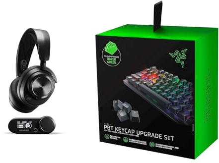 SteelSeries Arctis Nova Pro Wireless - Multi-System Gaming-Headset & Razer PBT Keycap Set für Gaming Tastatur - Tastenkappen-Upgrade-Set