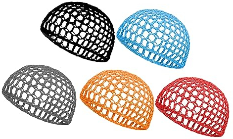 VALICLUD 5stücke Netz-haarnetz Zum Schlafen Gehäkelt Bequeme Haarabdeckung Für Frauen Und Mädchen Leicht Zu Tragen Stabil Und Bequem Passt Langes Lockiges Und Kurzes Haar