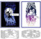 DELORIGIN 2 Stile Feen-Stanzformen für Kartenherstellung, Feen- und Blumen-Silhouetten, Karbonstahl, Stanzschablonen für Karten, Scrapbooking, Prägeschablone für Bastelarbeiten, Papieralbum,