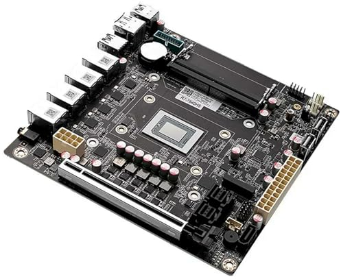 Tuofudun 9 Bay NAS Motherboard DDR5, AMD Ryzen 7 8845HS, 9 x SATA3.0, 2 x M.2 NVMe, 4 x Intel i226-V 2.5GbE LAN, PCIE x16, Mini ITX Mainboard