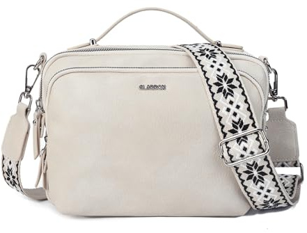 Gladdon bolso de hombro de las mujeres, bolso de hombro con cremallera, bolso crossbody, bolso de cuero pequeño