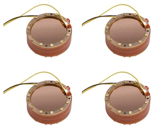 dissot 4X Capsula Microfonica Un Condensatore per La Registrazione del Nucleo della Cartuccia del Microfono Un Diaframma da 34 mm