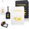 Yuanchu 2 Stücke Reisepasshülle mit 2 Kofferanhänger, PU Leather Passport Holder Passport Cover Personalisiert Reisebrieftasche Passport Hülle für Kreditkarten Ausweis Reisedokumente