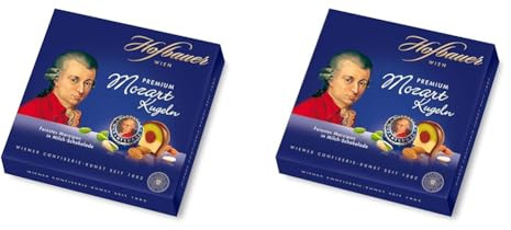 Hofbauer Wien, Mozartkugeln 200 g, Milchschokolade (Packung mit 2)