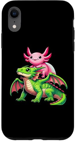 Hülle für iPhone XR Anime Kawaii Axolotl Dragon