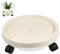 KITANDOVE Plateau À Plantes Épais pour Intérieur Support À roulettes pour Pots De 29 Cm De Diamètre Blanc