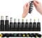 Lot de 10 adaptateurs d'alimentation CC universels 8 en 1-5,5 x 2,1 mm - Prise Femelle vers mâle - pour Ordinateur Portable - Compatible pour HP Dell ASUS Lenovo Acer - avec connecteur CC mâle et