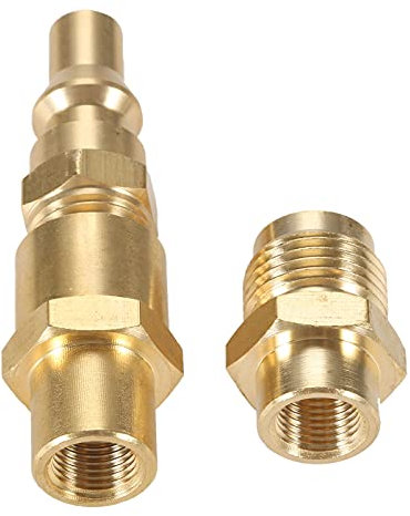 Ersatz 0,3 cm FNPT x 1/4 Zoll männlicher Schnellverbindungsstecker Propan Schnelltrennung Umbausatz für We-BER Q 100 1000 200 2000 2200 Gasgrill