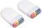 2 pièces Peinture pour Le Visage Drapeau, Peinture pour Le Corps du Visage Joker, 6 Couleurs Arc-en-Ciel à Rayures éventail Pinceau bâton Peinture pour Le Corps du Visage pour Les