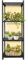 HenHaven Plant Stand with Grow Lights for Indoor Plants, 47 Inches Tall 4-Tier Plant Shelf with T8 Full Spectrum Grow Lights for Seed Starting and Seedlings (17Lx13Wx47H, Black)