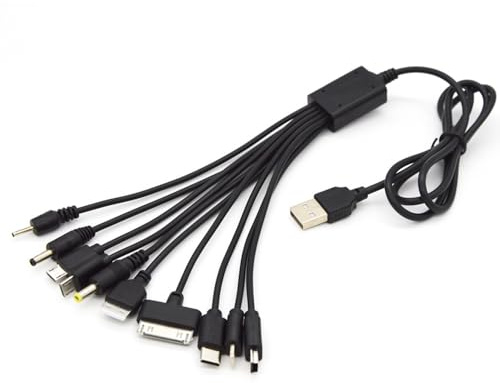 DYXDYC 10 IN 1 Multi Charging Cable, Universal Multiple Charging Cord Cable