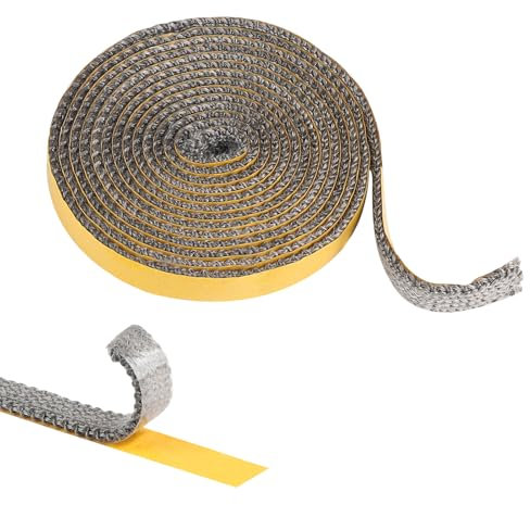 MIGUBIGU 1 Pièce Joint Insert Cheminée 2 mm x 15 mm x 2.5 m, Joint Poele a Bois, Joint en Fibre de Verre Résistante 600°, Joint Réfractaire pour Poele a Bois, Cheminée, Chaleur