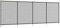 Outsunny Clôture barrière de sécurité pour Piscine, Lot de 4 Panneaux Brise Vue Jardin, 365 x 126 cm, Noir
