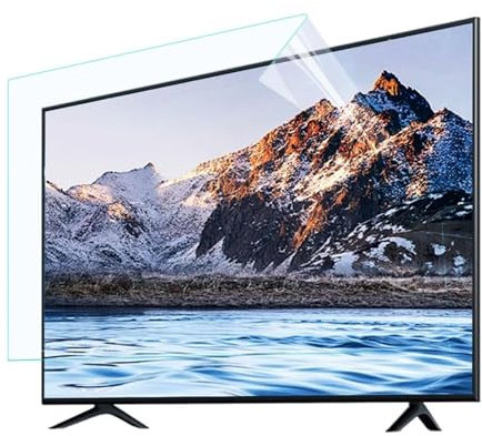 tyfuture 32-75 Pulgadas Antirreflejo LCD Película Protectora De Pantall Antiluz Azul Antiarañazos Protector De Pantalla De TV Alivia La Fatiga Visual para Televisores LCD, LED, OLED Y QLED 4K HDTV(32