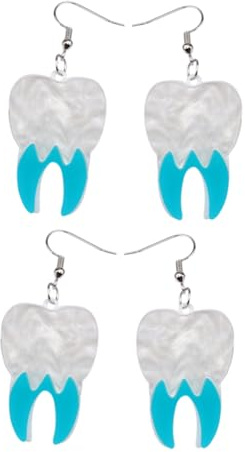 Healeved 2paare Zahnohrringe Für Damen Halloween-ohrringe Modische Ohrringe Für Frauen Kreative Damenohrringe Ohrschmuck Für Mädchen