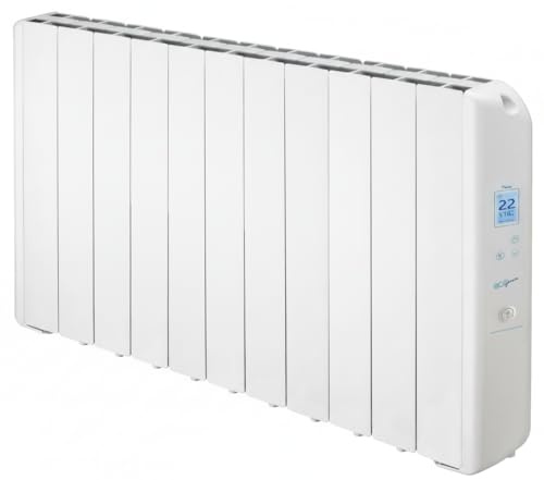 FARHO | Radiateur Électrique Eco Green WiFi 12100W | 11 Éléments | Émetteur Thermique à Inertie Fluide | Blanc | Faible Consommation Énergétique | Contrôle à Distance via Smartphone | Garantie 20 Ans