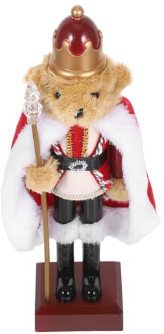 TOPPERFUN Casse-Noisette Ours Soldat Plastique Figurine Décoration de Noël pour Tables et Étagères