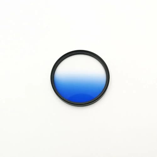 Zirkularer Polarisationsfilter, 30 37 40,5 43 52 55 58 67 72 77 82 mm Farbverlaufsfilter Kameraobjektivfilter(30mm,Graduated Blue)