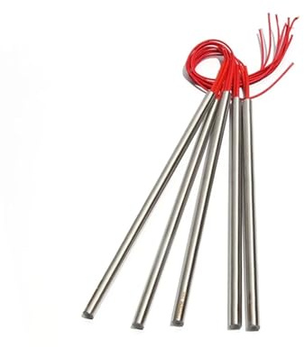 Elemento riscaldante a cartuccia, 5 pezzi 15 mm 380 ~ 500 mm 201SUS radiatore a cassetta 1400/1500/1600/1800 W tubo di riscaldamento unilaterale 110/220/380V elemento resistivo (110 V, 1500 W 15 x 400