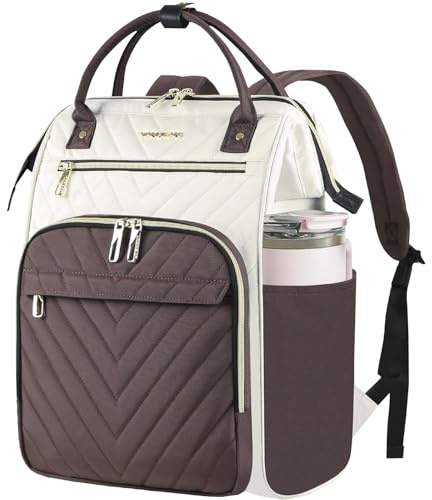 VANKEAN Laptop Backpack Women, 15.6 Computer Backpacks College Work Coffee