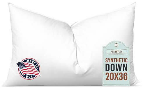 Pillowflex synthetischen Daunen Kissen fügt für kissenrollen Aka Faux/Alternative (50,8 cm von 91,4 cm)