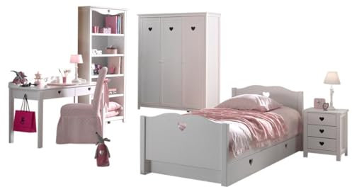 'Autobett amco26 Amori Waschtisch Zimmer-Holz weiß 6 teilig 159 x 57 x 190 cm