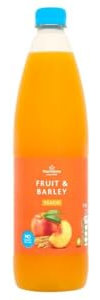 Morrisons No Added Sugar Peach Fruit and Barley Drink, 1L