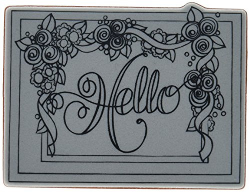 Spellbinders Framed Hello Cling Rubber Stamp, Multi-Colour