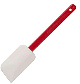 FACKELMANN 32930 Spatule de pâtisserie Maryse 25 cm, Blanc et Manche Rouge