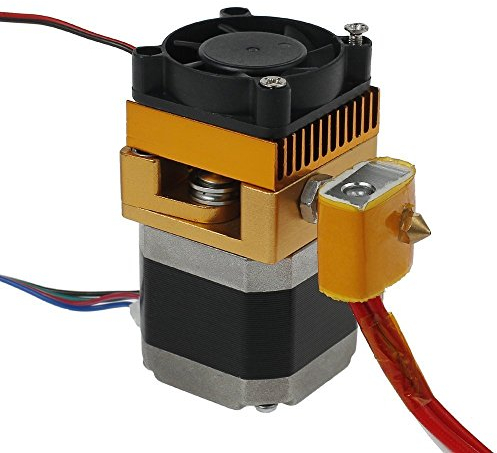 DollaTek 3D Drucker MK8 Extruder Hotend 0.4mm Düse Neueste Upgrade Druckkopf 1.75mm Filament für 3D-Drucker Reprap Mendel MakerBot & Rework