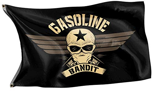 Gasoline Bandit® Biker Racer Flagge für das Clubheim oder die Schrauber-Werkstatt