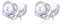 QUKE Freshwater Pearl Clip On Earrings CZ Crystal Not Pierced Earrings For Woman Jewelry