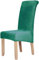 Homaxy Velvet Stuhlhussen 2er Set, Stretch Esszimmerstuhl Hussen, Spandex Plüsch Stuhlbezug Großes Esszimmer Stuhl Protector (Dunkelgrün)