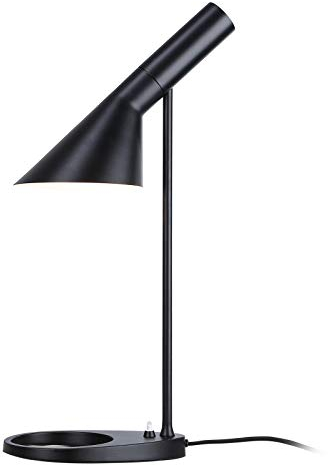 BarcelonaLED Schreibtischlampe, modernes Design, nordisches Metall, Sockel E27 in schwarz, zum Lesen, Studieren, Innenbeleuchtung, Büro, Nachttisch, Wohnzimmer, Schlafzimmer, Arbeitszimmer