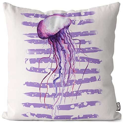 VOID Medusa Kissenbezug Kissenhülle Outdoor Indoor qualle Jellyfish meduse, Kissen Größe:80 x 80 cm