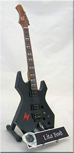 LITA FORD Miniatur Gitarre BC RICH mit Plektrum