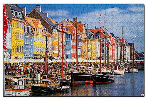 Dänemark Nyhavn Kopenhagen Puzzle 1000 Teile Holzpuzzle Erwachsene Spielgrafik Reise Souvenir Holz