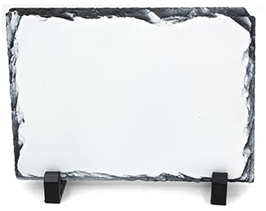 MR.R Rechteckiger Felsen Schieferfelsen Foto 20X30 Plaque Picture Frame, Customized Fotorahmen Neuheit für Hochzeit, Geburtstag, Baby Geburt, 7.8'‚x11.8‘'