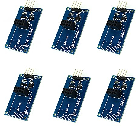 ZkeeShop 6Pcs Serial Wireless WiFi ESP8266 ESP01 3.3V 5V ESP-01 Serial Adapter Module for Arduino