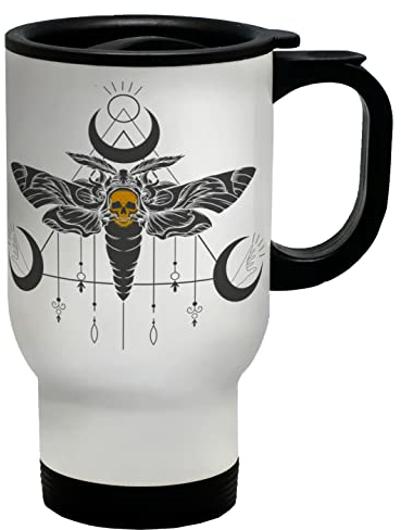 Shopagift Skull Moth Travel Mug Cup