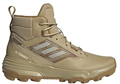 adidas Unity Leather Mid Rain Rdy-Zapatos de Senderismo, Zapatillas para Caminar Hombre, Tono Beige/Tinte Crudo/Mesa, 46 EU