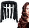 WUBAYI Soft No Heat Hair Curlers for Overnight - Hair rollers with satin bag(black）